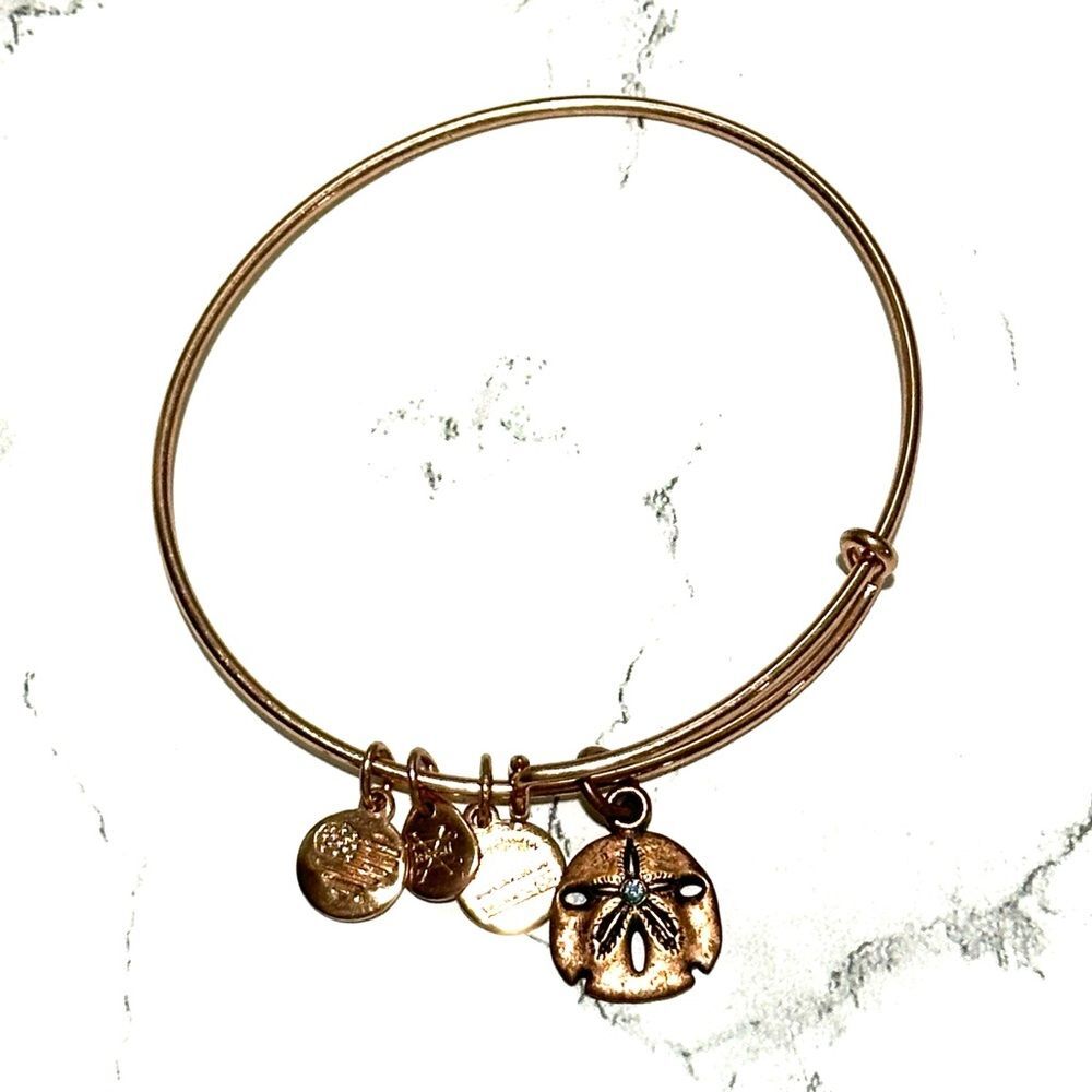 Alex and Ani Sand Dollar III Necklace Bangle Bracelet Retired